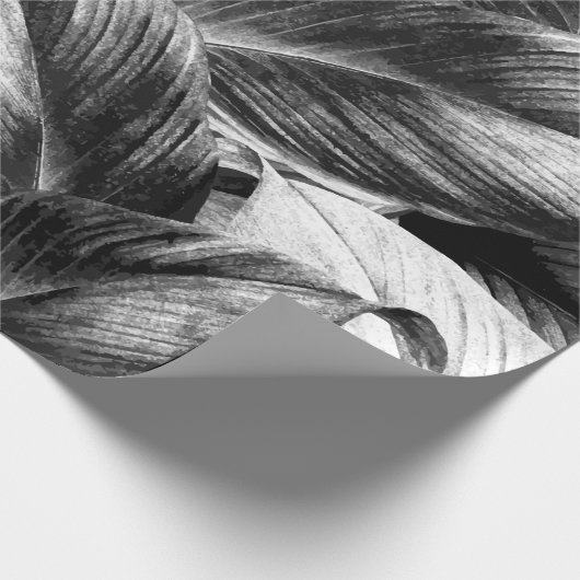 Tropische bladeren 8 cadeaupapier (Hoek)