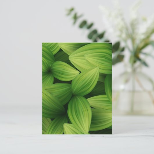 Tropische bladeren 9 briefkaart (Staand voorkant)
