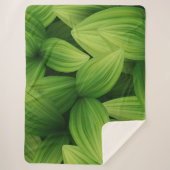 Tropische bladeren 9 sherpa deken (Voorkant)