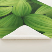 Tropische bladeren 9 sherpa deken (3/4)