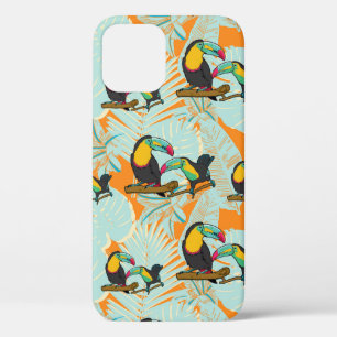 Tropische bladeren aan naadloos patroon Case-Mate iPhone case