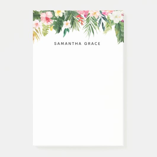 Tropische bladeren Aangepaste opmerkingen na IT Post-it® Notes (Voorkant)