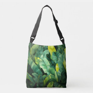 Tropische Bladeren Abstract Botanisch Jungle Natuu Crossbody Tas