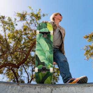 Tropische Bladeren Abstract Botanisch Jungle Natuu Persoonlijk Skateboard