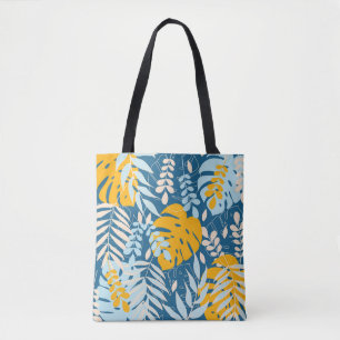 Tropische bladeren: Abstract Oerwoud Tote Bag