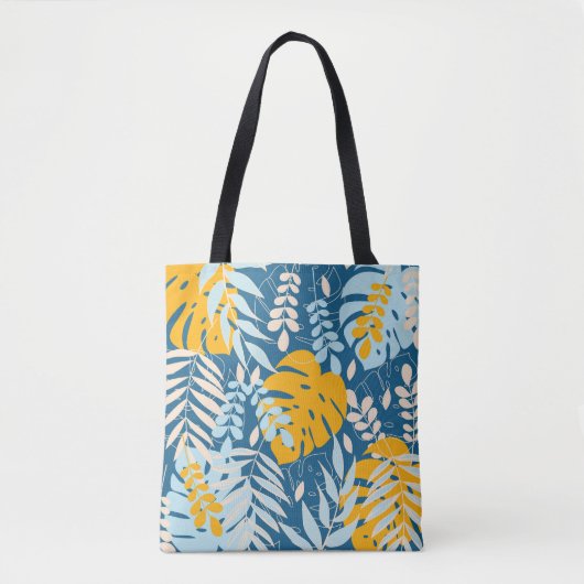 Tropische bladeren: Abstract Oerwoud Tote Bag (Voorkant)