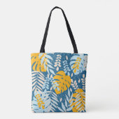 Tropische bladeren: Abstract Oerwoud Tote Bag (Achterkant)