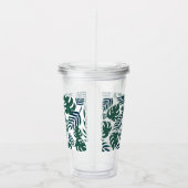 Tropische bladeren acryl drinkbeker (Rechts)