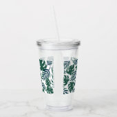 Tropische bladeren acryl drinkbeker (Links)