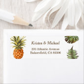 Tropische bladeren anananas Decor Luau Wedding Etiket (Insitu)