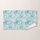 Tropische bladeren Aqua Bad Handdoek (Handdoek)