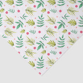 Tropische Bladeren Baby Shower Tissuepapier (Detail)