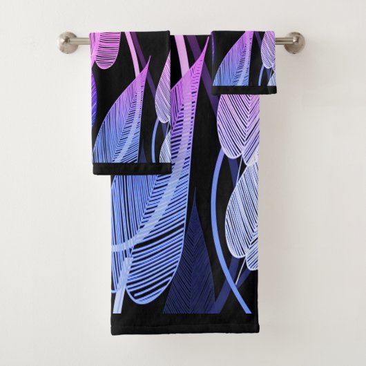 Tropische bladeren bad handdoek (Insitu)