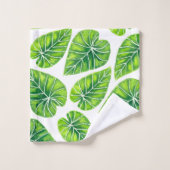Tropische bladeren bad handdoek (Wasdoekje)