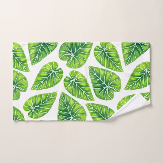 Tropische bladeren bad handdoek (Handdoek)