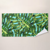 Tropische bladeren badhanddoek (Badhanddoek)