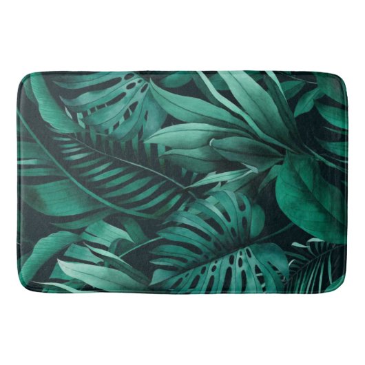 Tropische bladeren badmat (Voorkant)