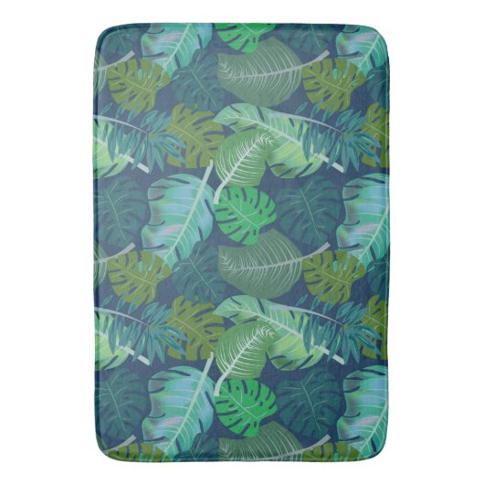 Tropische bladeren badmat (Voorkant Verticaal)