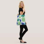 Tropische bladeren, bladeren tote bag (Op model)
