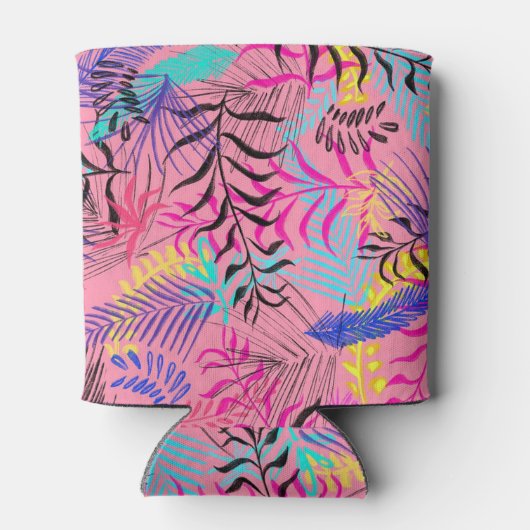 Tropische bladeren blikjeskoeler (Achterkant)