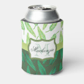 Tropische bladeren blikjeskoeler (Blikje Achterkant)