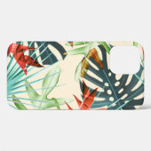 Tropische bladeren & bloemen: levendig patroon Case-Mate iPhone case (Achterkant (horizontaal))