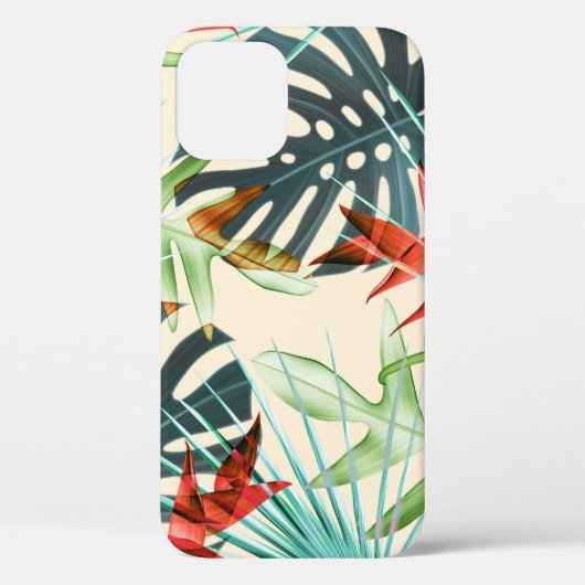 Tropische bladeren & bloemen: levendig patroon Case-Mate iPhone case (Achterkant)