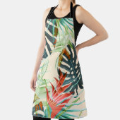 Tropische bladeren & bloemen: levendig patroon schort (Insitu)