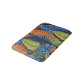 Tropische bladeren, bloemig naadloos patroon. badmat (Gekanteld)