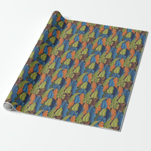 Tropische bladeren, bloemig naadloos patroon. cadeaupapier