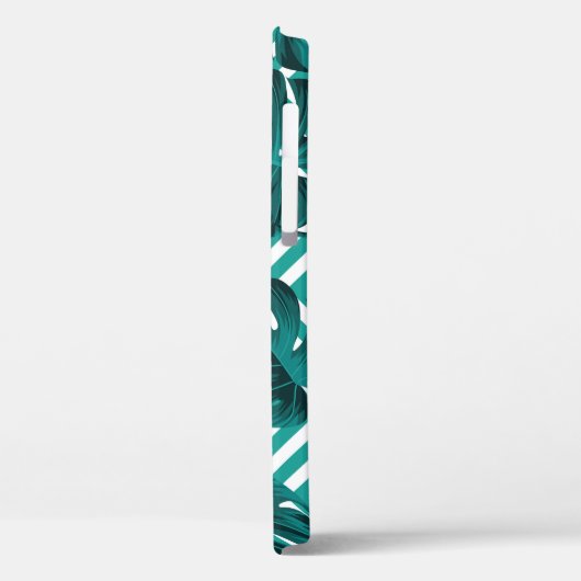 Tropische bladeren: bloemig naadloos patroon. Case-Mate iPhone case (Achterkant / Links)