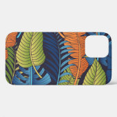 Tropische bladeren, bloemig naadloos patroon. Case-Mate iPhone case (Achterkant (horizontaal))