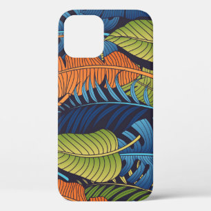 Tropische bladeren, bloemig naadloos patroon. Case-Mate iPhone case