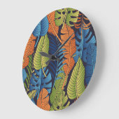 Tropische bladeren, bloemig naadloos patroon. grote klok (Hoek)