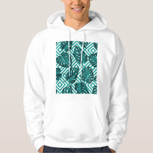 Tropische bladeren: bloemig naadloos patroon. hoodie