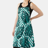 Tropische bladeren: bloemig naadloos patroon. schort (Insitu)