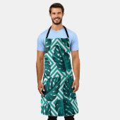 Tropische bladeren: bloemig naadloos patroon. schort (Gedragen)