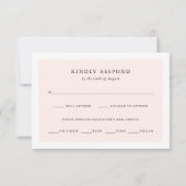 Tropische Bladeren | Blush en Groen RSVP Maaltijdk (Achterkant)