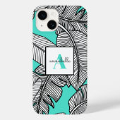 Tropische bladeren botanisch Case-Mate iPhone case (Achterkant)