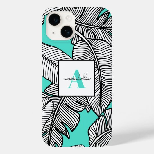 Tropische bladeren botanisch Case-Mate iPhone case (Achterkant)