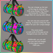 [Tropische bladeren] Botanische bloemenprint Monog Plunjezak