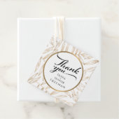 Tropische bladeren Botanische bruiloft gunst Label (In situ)