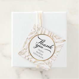 Tropische bladeren Botanische bruiloft gunst Label