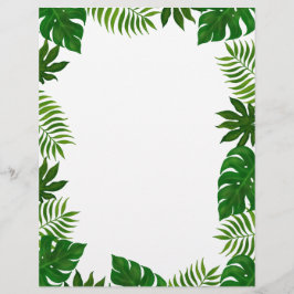 Tropische bladeren | Briefpapier voor weddenschapp