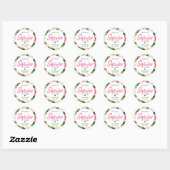 Tropische Bladeren Bruidsdouche Stickers (Vel)