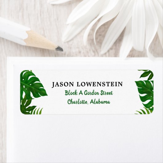 Tropische bladeren | Bruiloft Etiket (Insitu)