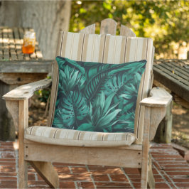 Tropische bladeren buitenkussen