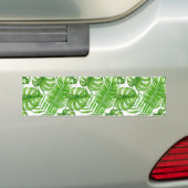 Tropische bladeren bumpersticker (Op auto)