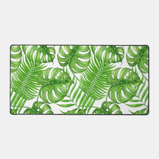 Tropische bladeren bureaumat (Voorkant)