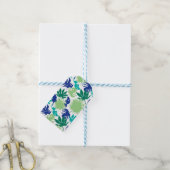 Tropische bladeren cadeaulabel (Met Touw)
